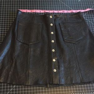 Reformation leather skirt size 4